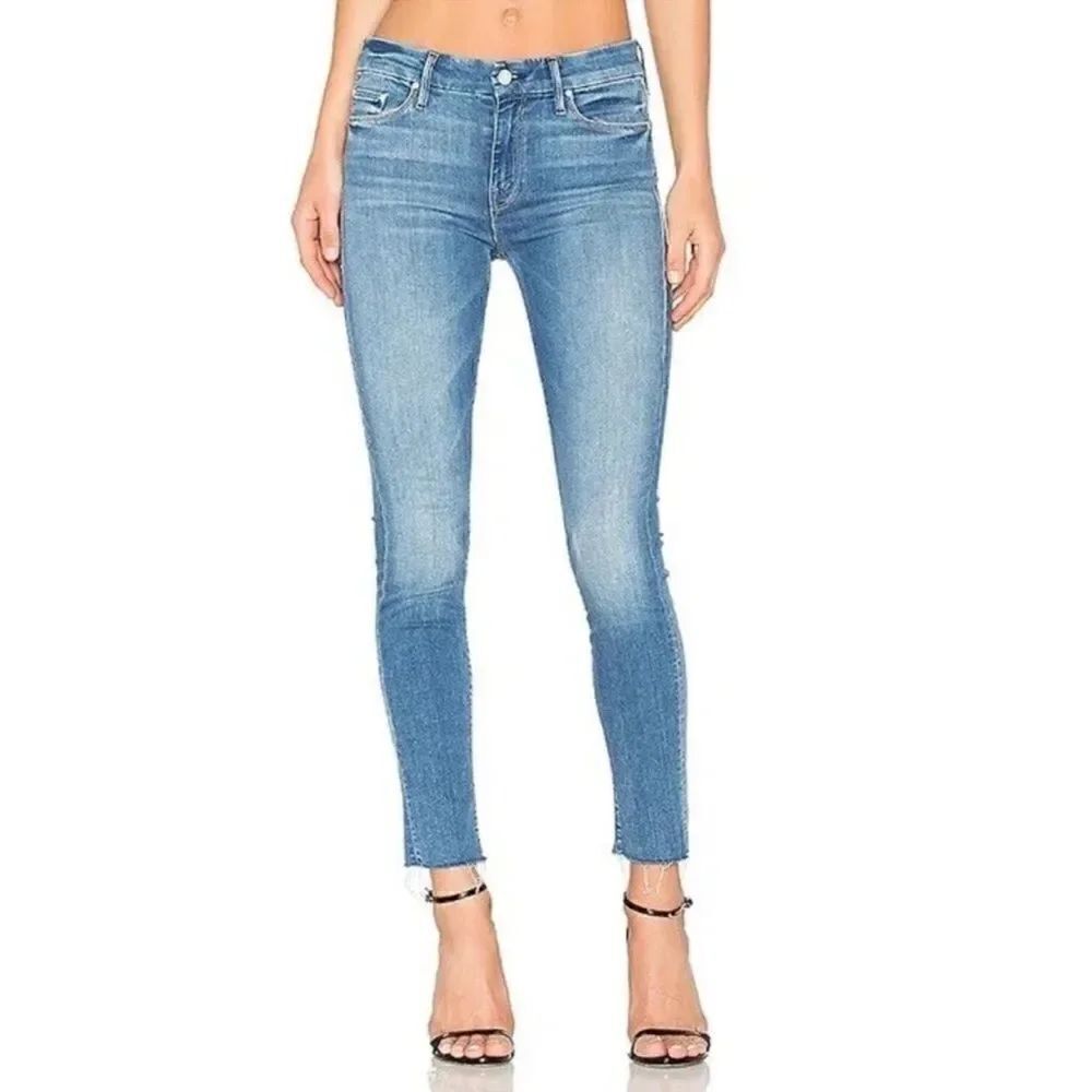 MOTHER The Looker Ankle Fray Blue Jeans Birds of Paradise Wash Women’s Size 26